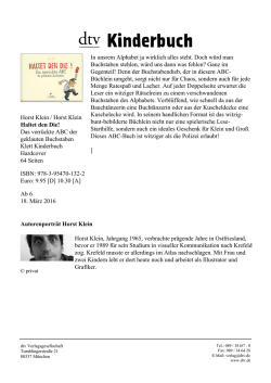 Horst Klein / Horst Klein Haltet den Die! Das verr&uuml;ckte ABC der