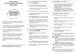 Hausordnung der Karl-Liebknecht