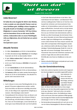 D&uuml;tt un dat - Gemeinde Bevern
