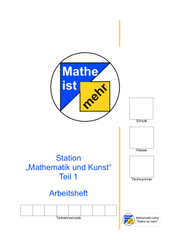 Station „Mathematik und Kunst“ - Mathematik