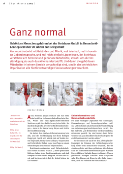 Ganz normal - STEINHAUS GmbH