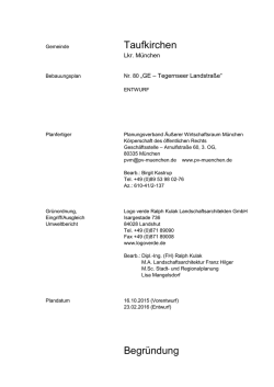 Fests.+VV - BP normal - Gemeinde Taufkirchen