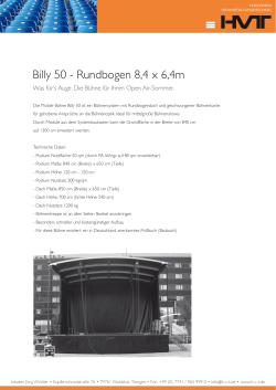 Billy 50 - Rundbogen 8,4 x 6,4m