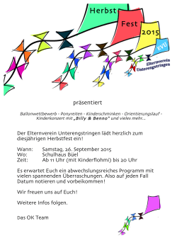 Herbst Fest 2015 - Unterengstringen