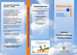 Die Zukunft in den Blick nehmen