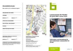Leseausweis f&uuml;r Kinder - Stadtbibliothek Stuttgart