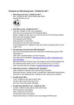 Benutzerhinweise-Toiletten für alle in einfacher Sprache