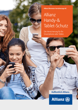 Folder "Allianz Handy- & Tablet