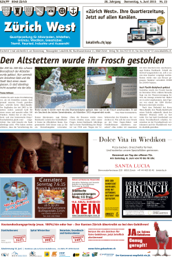 Den Altstettern wurde ihr Frosch gestohlen