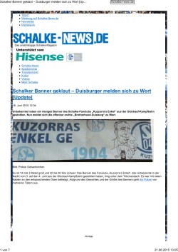 2015-06-18 Schalke-News - Kuzorra`s Enkel Gelsenkirchen