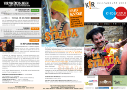HELFER GESUCHT! VORANK&Uuml;NDIGUNGEN