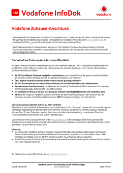 InfoDok 468: Vodafone Zuhause-Anschluss