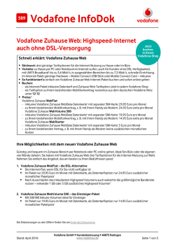 InfoDok 589: Vodafone Zuhause Web: Highspeed