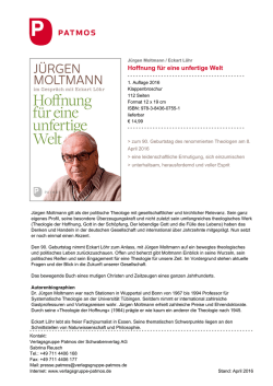 Hoffnung f&uuml;r eine unfertige Welt
