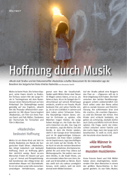 Hoffnung durch Musik