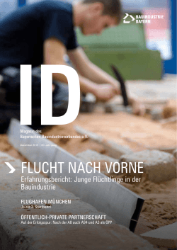 FLUCHT NACH VORNE - Bauindustrie Bayern