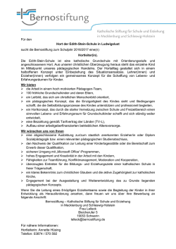 eine/n Hortleiter/in