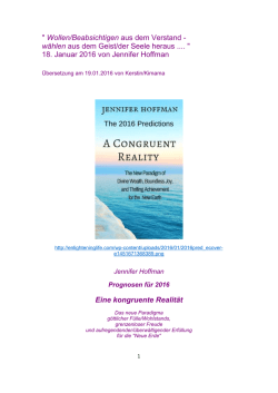 Intend from Mind, Choose from Spirit &ndash; durch Jennifer