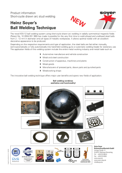 Heinz Soyer`s Ball Welding Technique