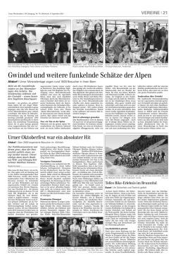 Gwindel und weitere funkelnde Sch&auml;tze der Alpen