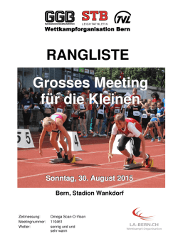Grosses Meeting f&uuml;r die Kleinen