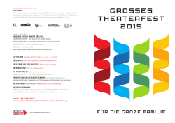 Gro&szlig;es Theaterfest 2015