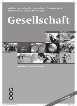 Handbuch f&uuml;r Lehrpersonen Ausgabe A Karl Uhr, Peter