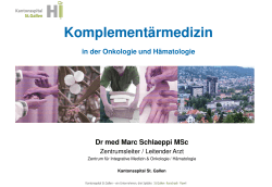 PDF: Dr. Schlaeppi, Handout - Myelom Kontaktgruppe Schweiz