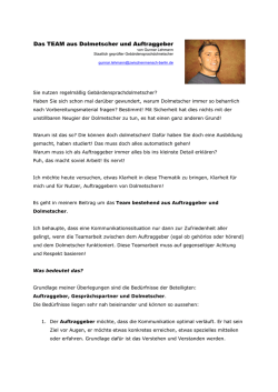 Das Team aus Dolmetscher und Auftraggeber
