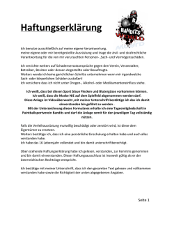 Haftungserkl&auml;rung