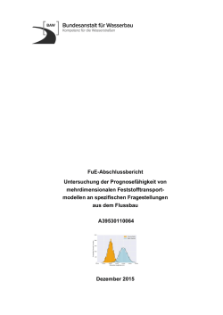 FuE-Abschlussbericht Untersuchung der Prognosefähigkeit von