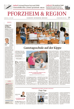 Pforzheimer Zeitung 2 - BSBD Baden Württemberg