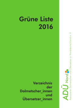Grüne Liste anzeigen
