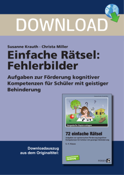 Einfache R&auml;tsel: Fehlerbilder