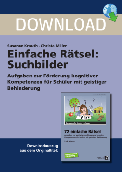 Einfache R&auml;tsel: Suchbilder
