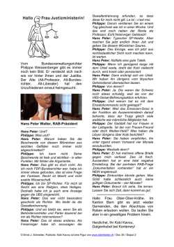 Hallo Frau Justizministerin Doc 35 / Disput 2