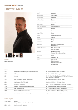 henry schindler - Schauspielervideos
