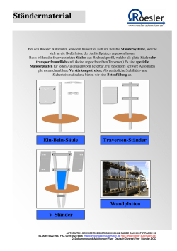 Ständermaterial - Automaten-Service Siegfried Roesler GmbH