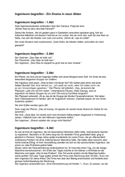Ingenieure begreifen - Ein Drama in neun Akten Ingenieure