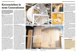 Kerzenziehen in neun Generationen
