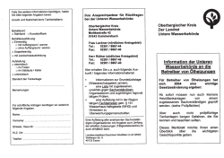 Falls Sie weitere Informationen benötigen, halten