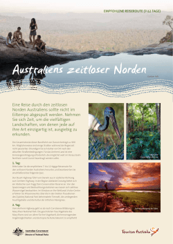 Australiens zeitloser NordenGunlom Falls - autofahren
