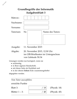Lösungen - Grundbegriffe der Informatik