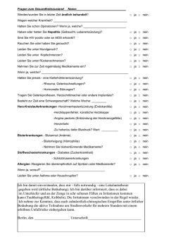 Ich bin damit einverstanden, dass mir - falls notwendig