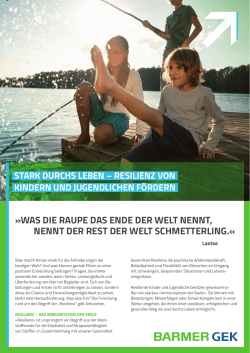 Stark durchs Leben – Resilienz von Kindern und