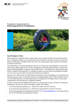 Infodossier Kinder in Bewegung