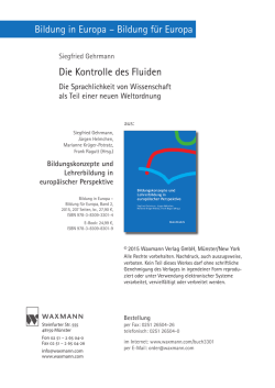 Die Kontrolle des Fluiden