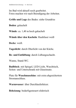 Im Bad wird aktuell noch gearbeitet. Fotos machen wir nach