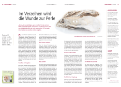 Im Verzeihen wird die Wunde zur Perle
