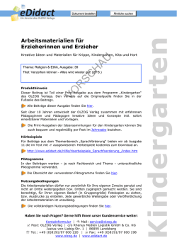 Arbeitsmaterialien Kita - Verzeihen können
